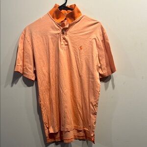 Men's Orange Ralph Lauren Polo Shirt